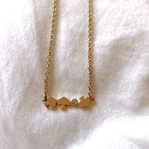 Kate Spade Gold Necklace with Heart-Shaped Pendant